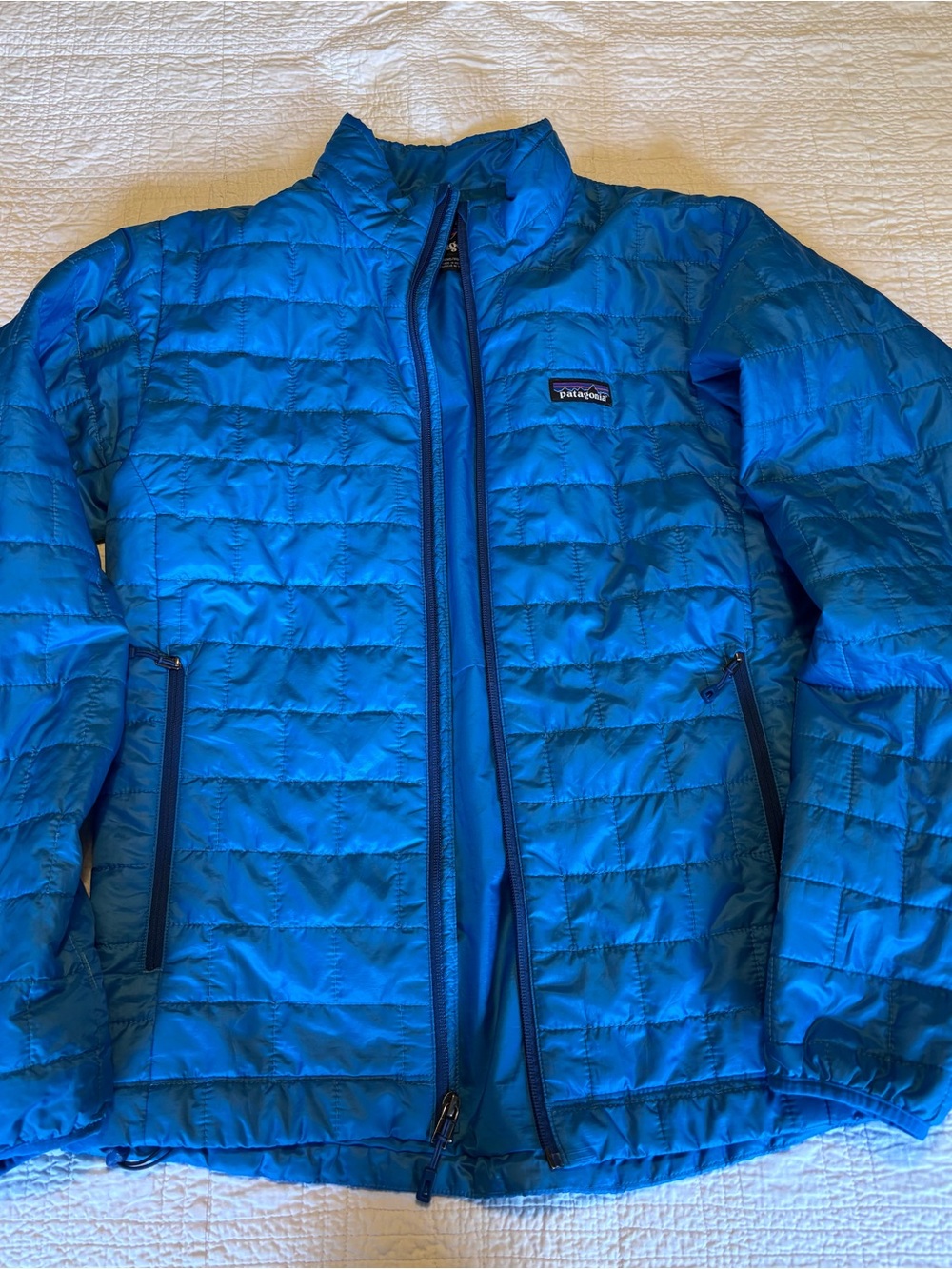 Patagonia Bright Blue Quilted Lightweight Jacket